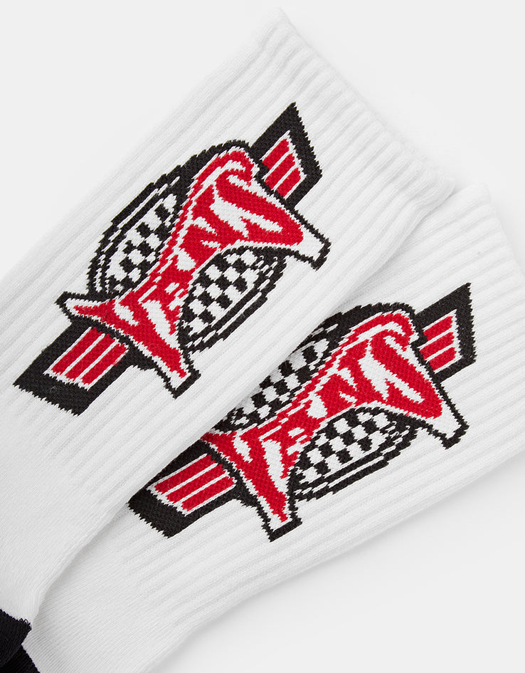 Vans Pulver Crew Socks - White