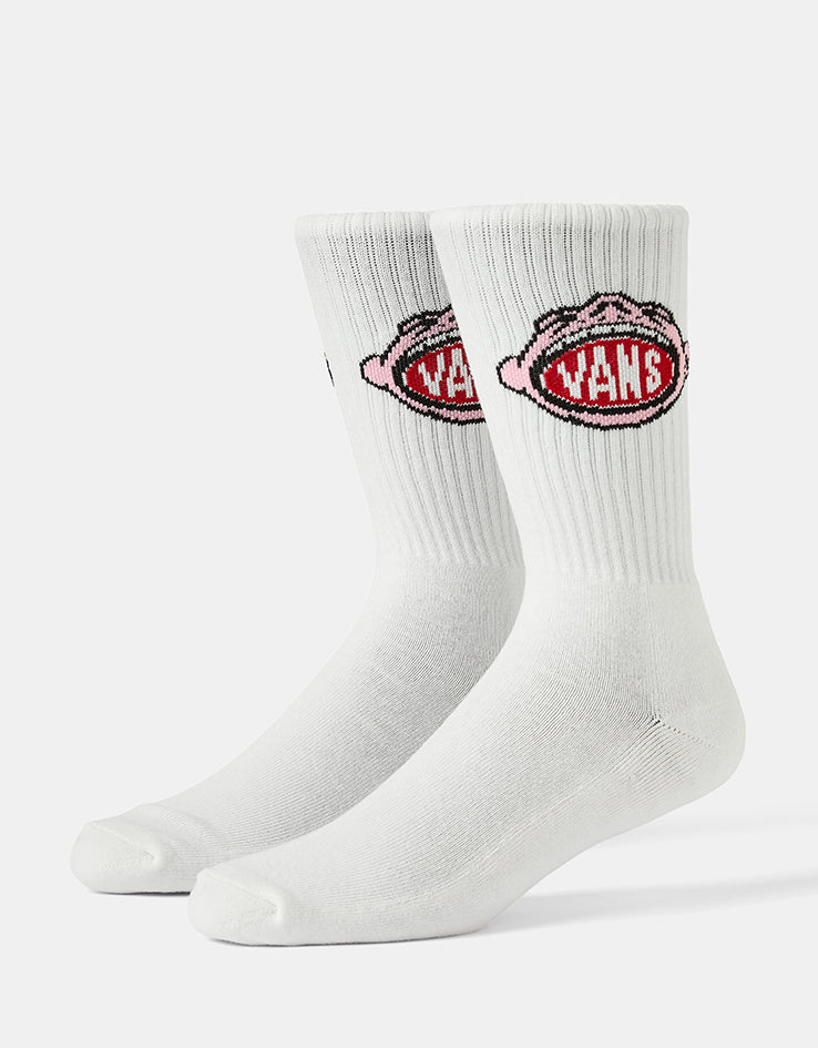 Vans Aldezo Crew Socks - White