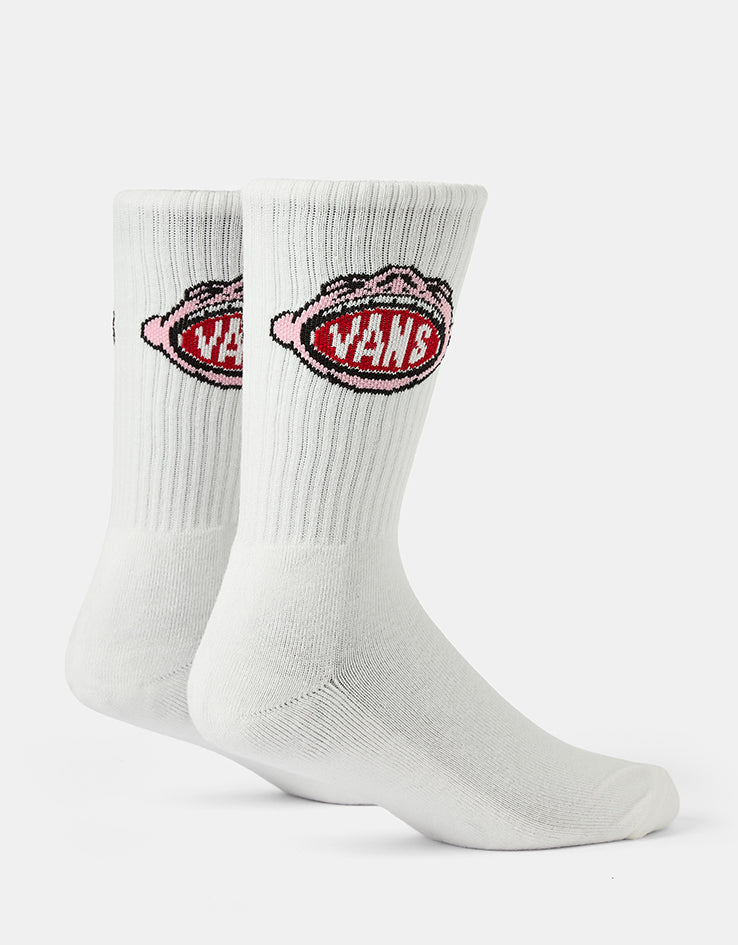 Vans Aldezo Crew Socks - White