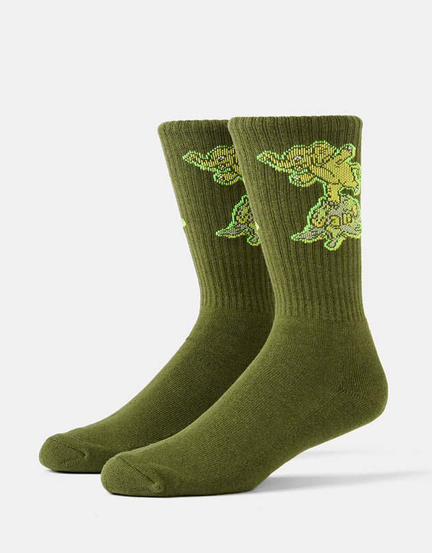 Vans Aldezo Crew Socks - Green Balsam
