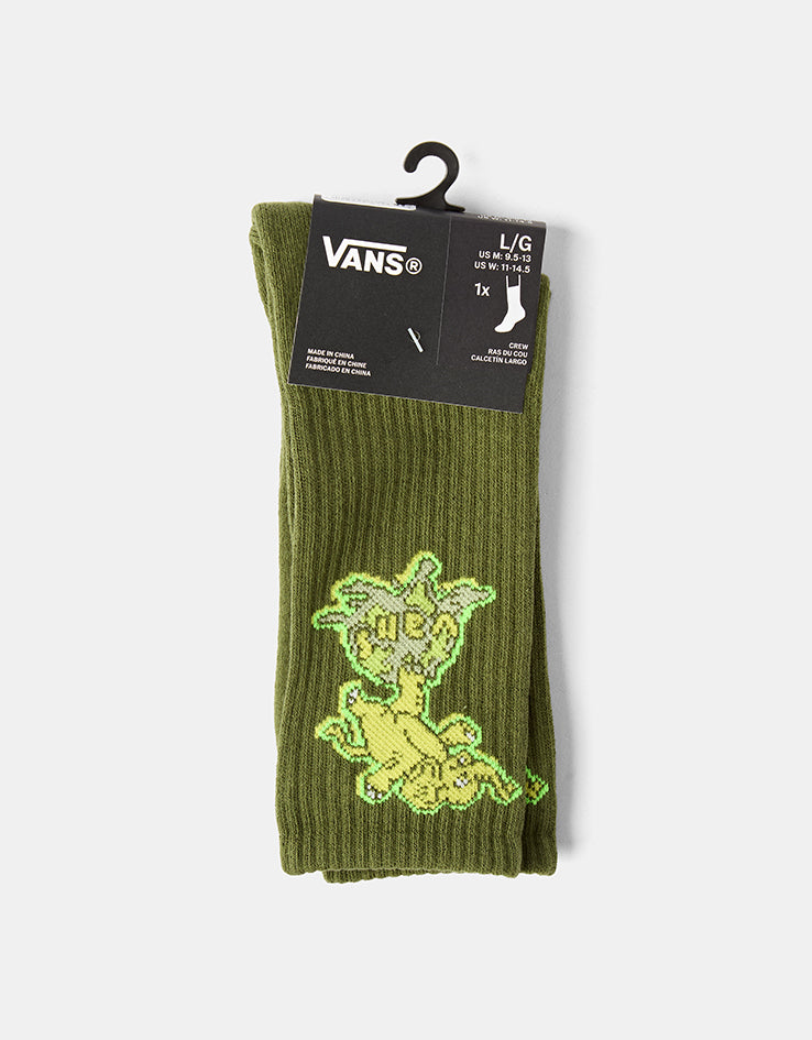 Vans Aldezo Crew Socks - Green Balsam