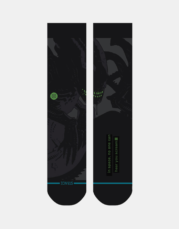 Stance x Alien Earth Alien Crew Socks - Black