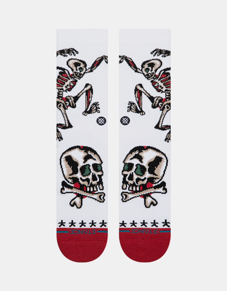 Stance x Bert Krak Skeleton Crew Socks - White