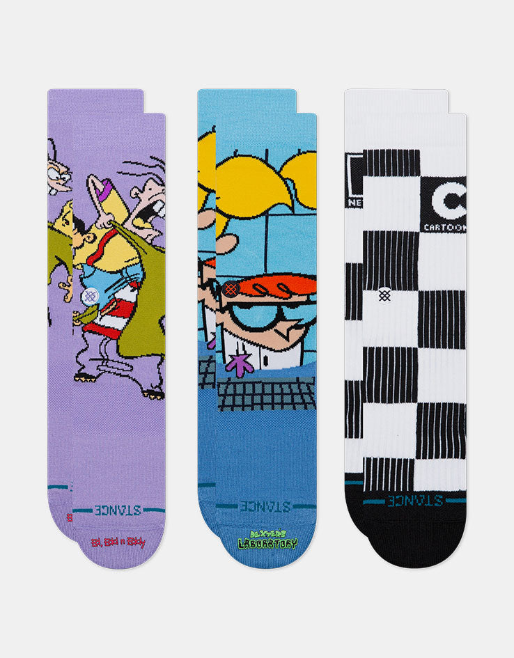 Stance x Cartoon Network Crew Socks Box Set - Multi