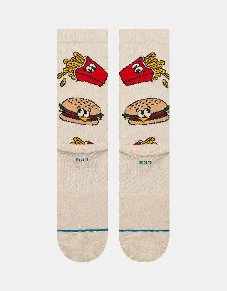 Stance Combo Meal Crew Socks - Tan