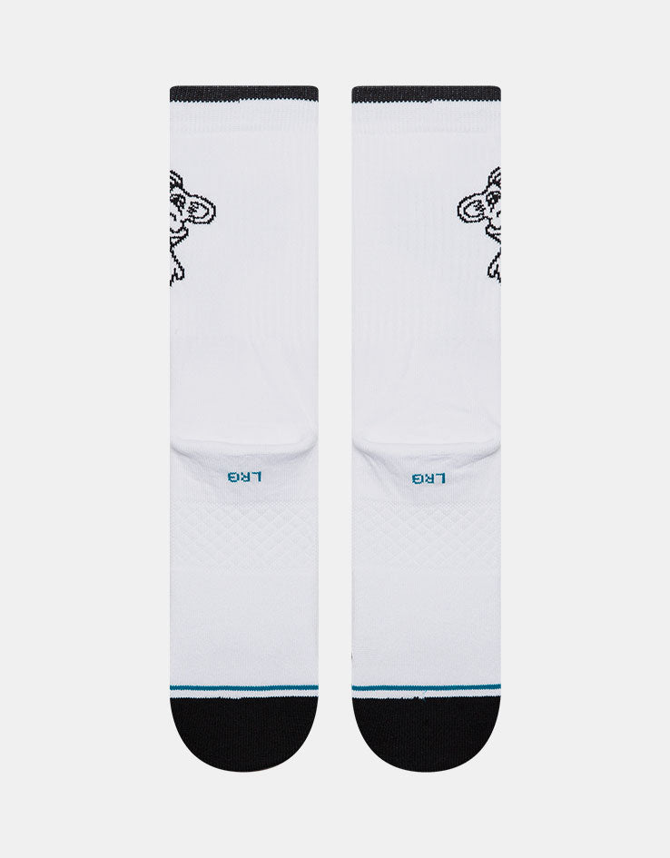 Stance High Quality Low Class Crew Socks - White
