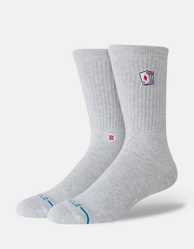 Stance Hit Me Crew Socks - Heather Grey