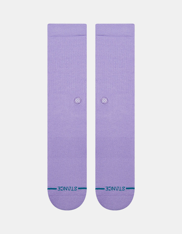 Stance Icon Crew Socks - Neon Purple