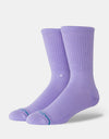 Stance Icon Crew Socks - Neon Purple