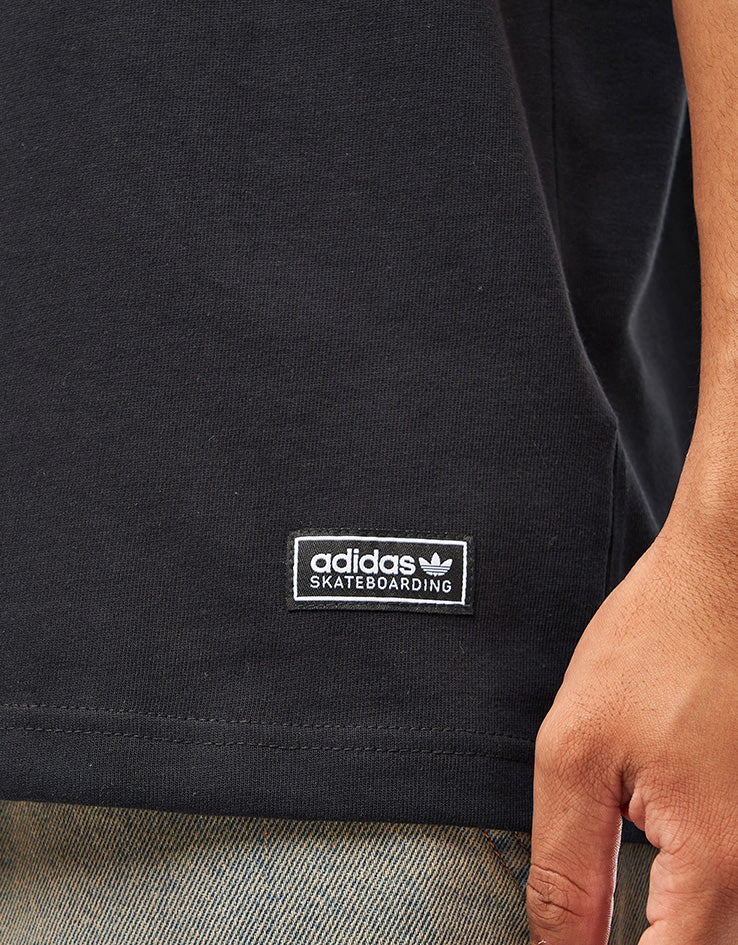 adidas FSBS Ringer T-Shirt - Black/Khaki Three