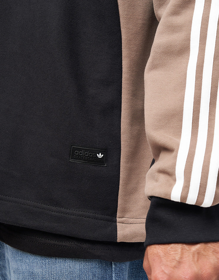 adidas FS+ Crew - Black/Khaki Six, view 5