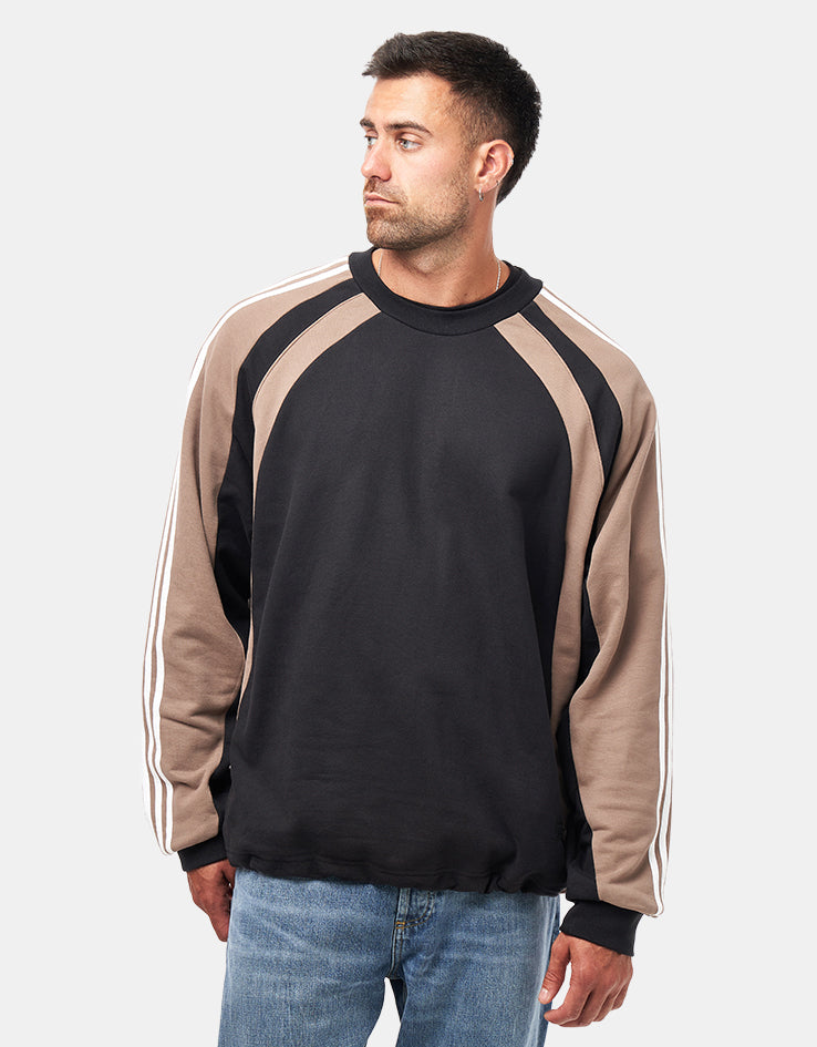 adidas FS+ Crew - Black/Khaki Six, view 7