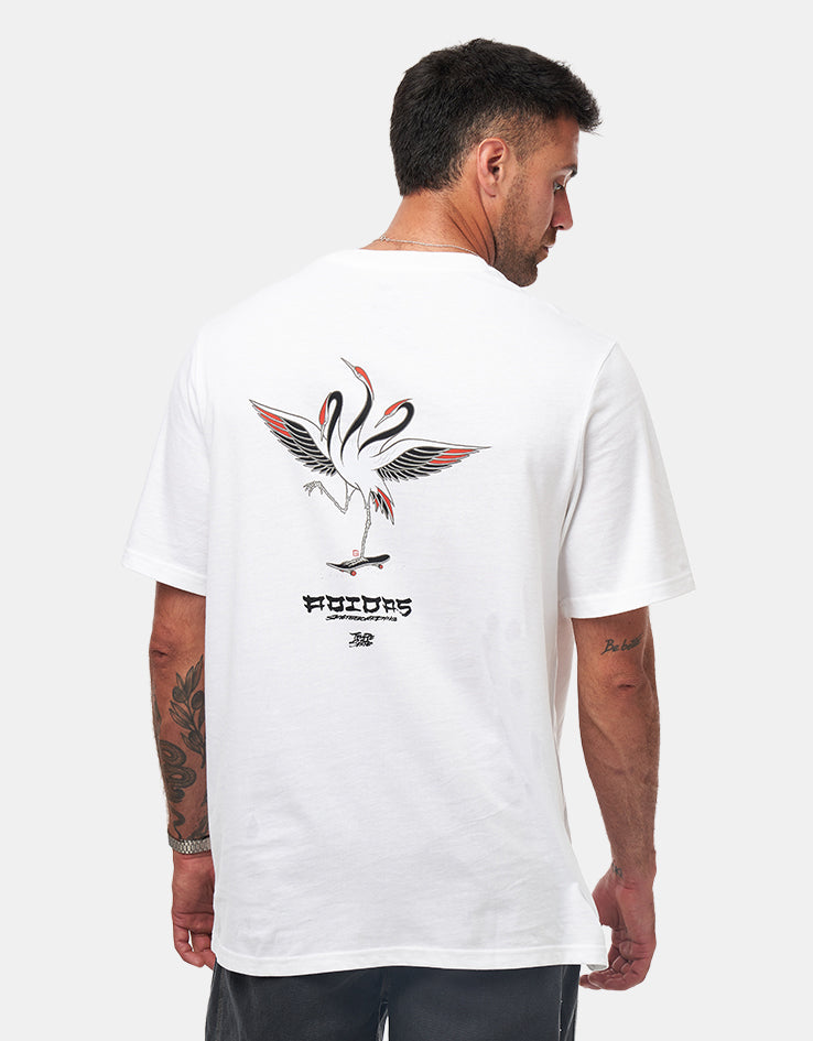 adidas TOS Crane T-Shirt - White/Black, view 1