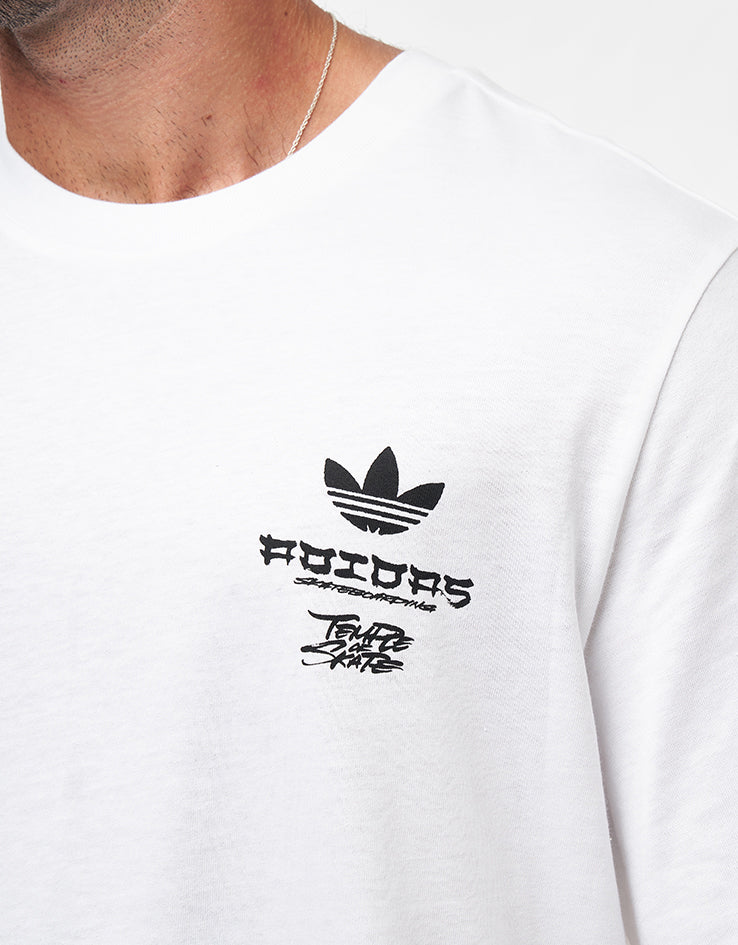 adidas TOS Crane T-Shirt - White/Black, view 4