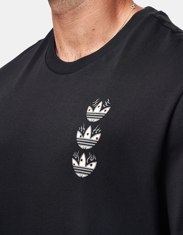 adidas TOS Curb T-Shirt - Black/Multi, view 4