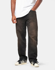 Carhartt WIP Aaron Pant - Black (Marble Dark Worn)