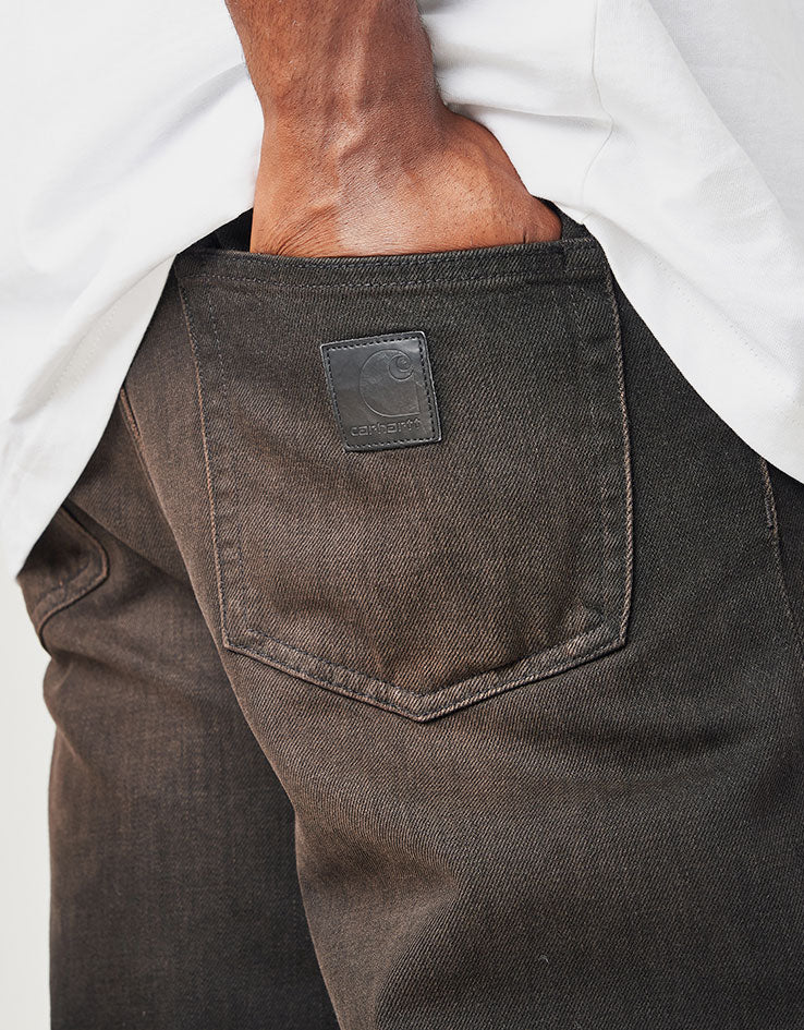 Carhartt WIP Aaron Pant - Black (Marble Dark Worn)