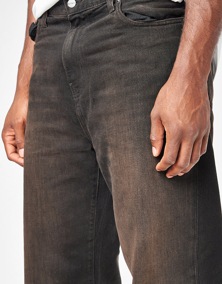Carhartt WIP Aaron Pant - Black (Marble Dark Worn)