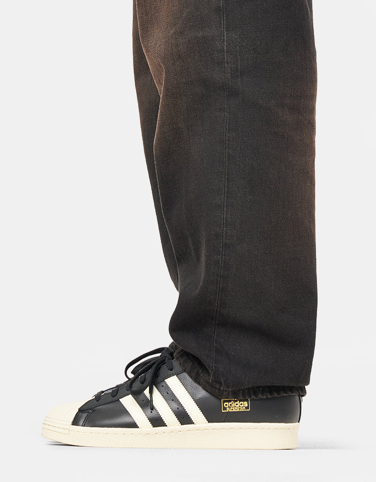 Carhartt WIP Aaron Pant - Black (Marble Dark Worn)