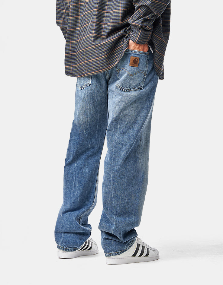 Carhartt WIP Marlow Pant - Blue (Marble Used Wash)