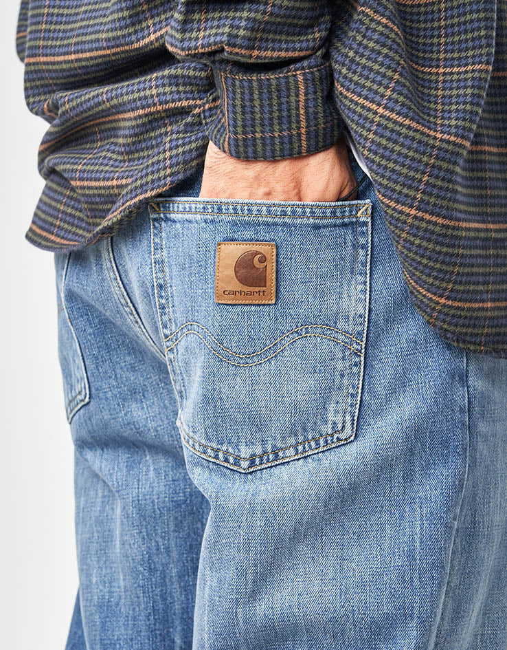 Carhartt WIP Marlow Pant - Blue (Marble Used Wash)