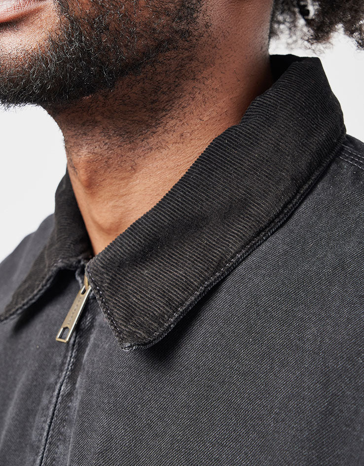 Carhartt WIP OG Detroit Jacket - Black/Black (Stone Washed)