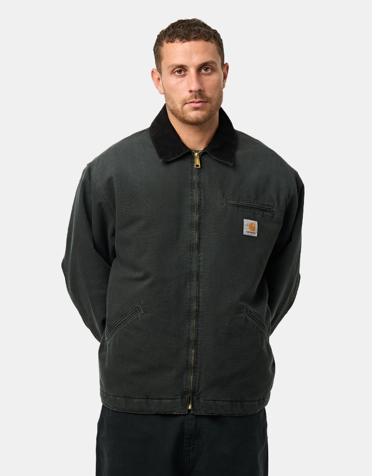 Carhartt WIP OG Detroit Jacket - Raven/Black (Stone Canvas)