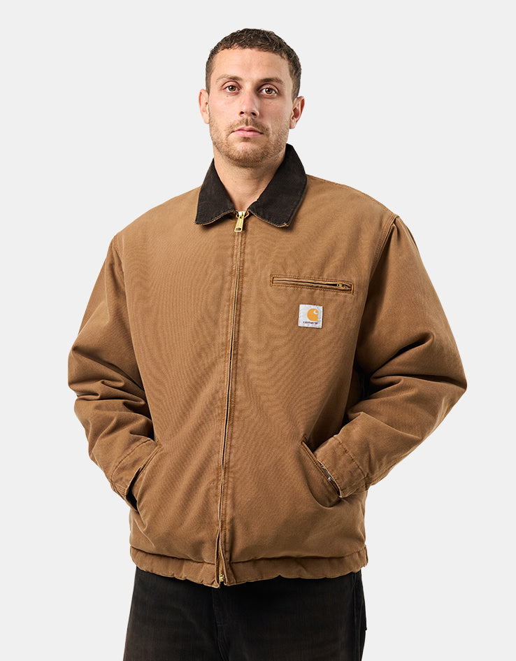 Carhartt WIP OG Detroit Jacket - WIP H Brown/Tobacco (Stone Canvas)