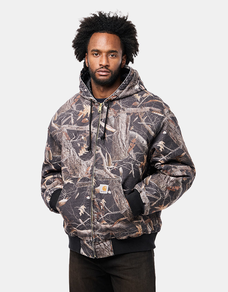 Carhartt WIP OG Active Jacket - Camo Feather Tree/Black (Heavy Stone)