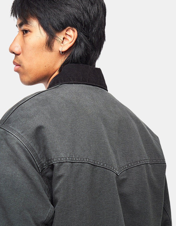 Carhartt WIP OG Santa Fe Jacket - Raven/Black (Stone Canvas)