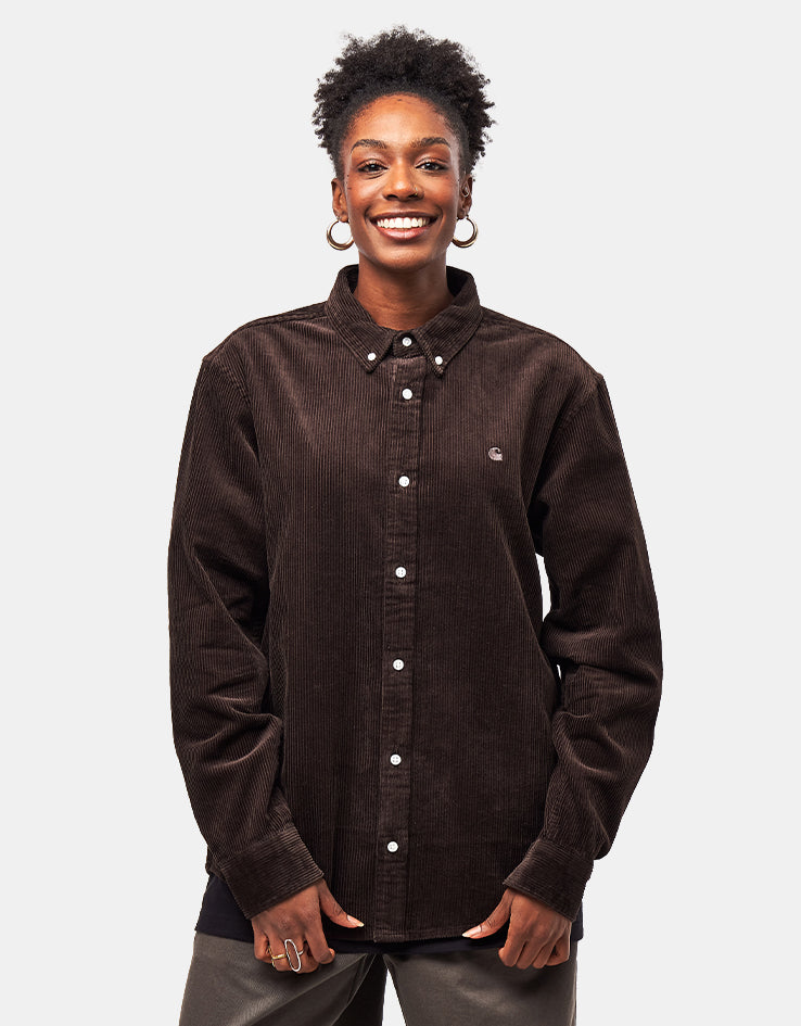 Carhartt WIP L/S Madison Cord Shirt - Tobacco