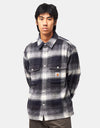 Carhartt WIP L/S Esterson Shirt - Esterson Check/Dark Navy