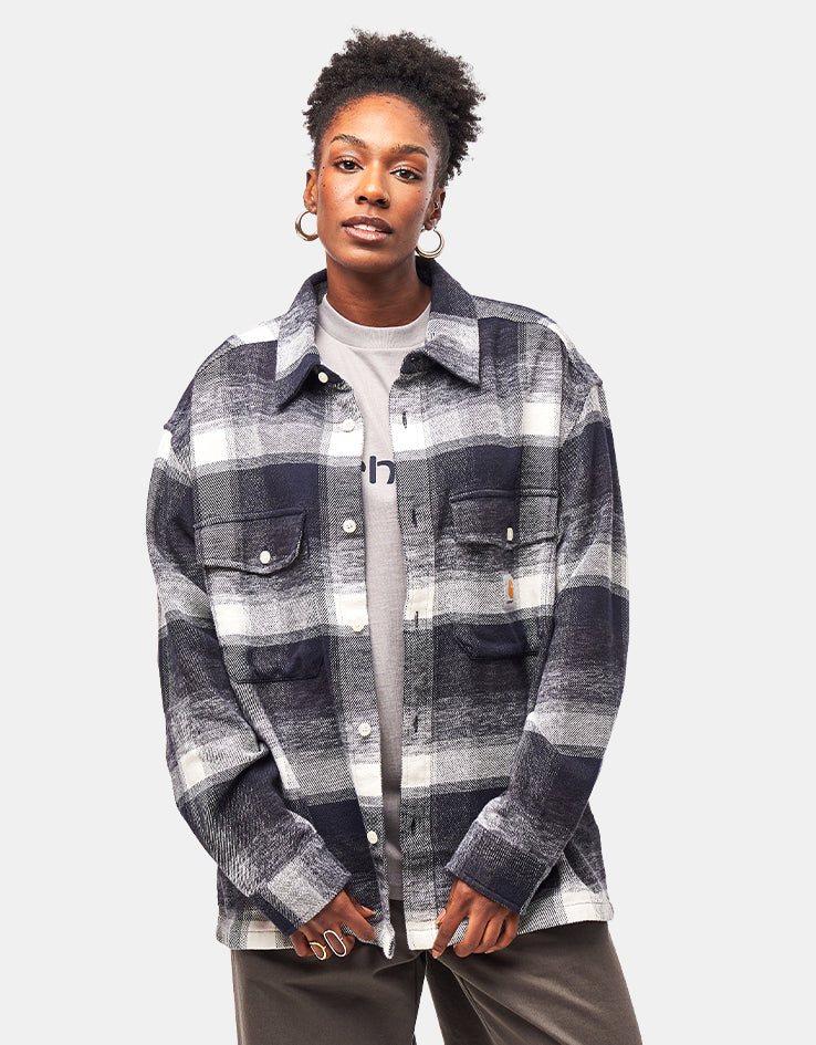 Carhartt WIP L/S Esterson Shirt - Esterson Check/Dark Navy