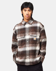 Carhartt WIP L/S Esterson Shirt - Esterson Check/Tobacco