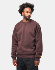 Carhartt WIP Chase Sweat - Palisander/Gold