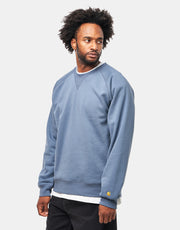 Carhartt WIP Chase Sweat - Icesheet/Gold