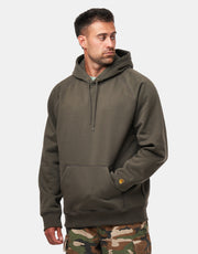 Carhartt WIP Hooded Chase Sweat - Shungite/Gold