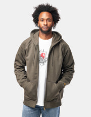 Carhartt WIP Hooded Chase Jacket - Shungite/Gold