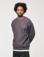 Carhartt WIP American Script Sweat - Graphite