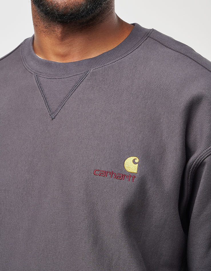 Carhartt WIP American Script Sweat - Graphite