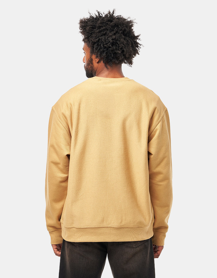 Carhartt WIP American Script Sweat - WIP Dusty H