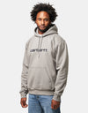 Carhartt WIP Hooded Carhartt Sweat - Shady Grey/Dark Navy
