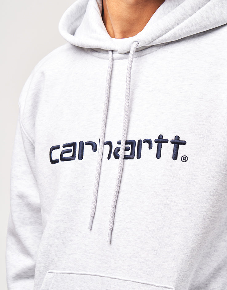 Carhartt WIP Hooded Carhartt Sweat - Ash Heather/Graphite