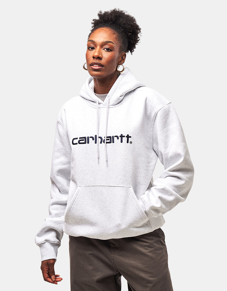 Carhartt WIP Hooded Carhartt Sweat - Ash Heather/Graphite