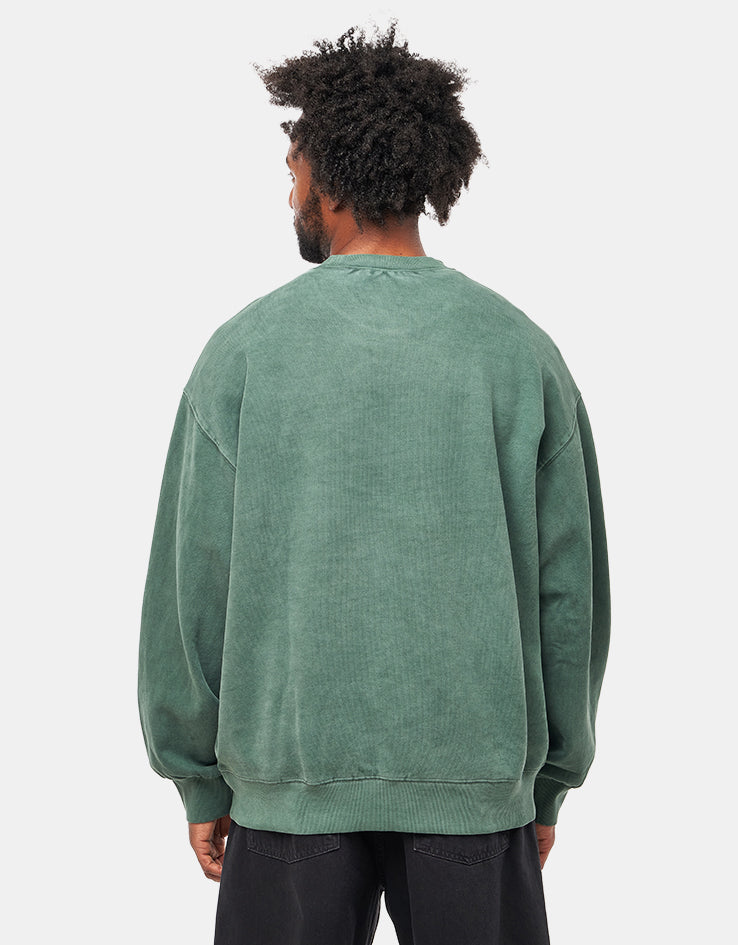 Carhartt WIP Vista Sweat - Dark Scarab (Garment Dyed)