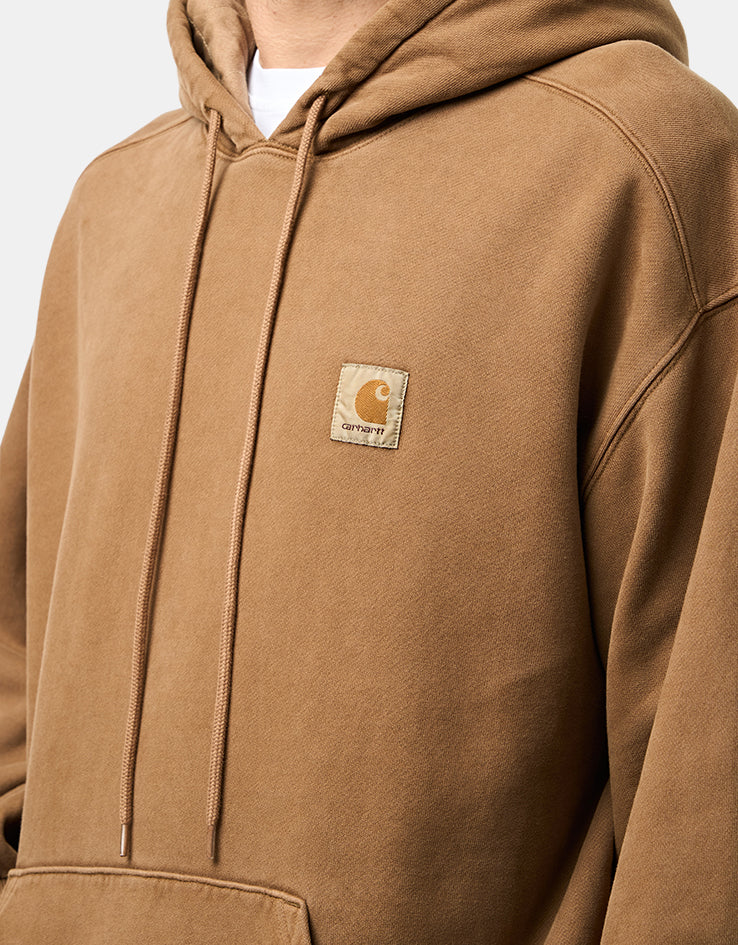Carhartt WIP Hooded Vista Sweat - WIP H Brown (Garment Dyed)