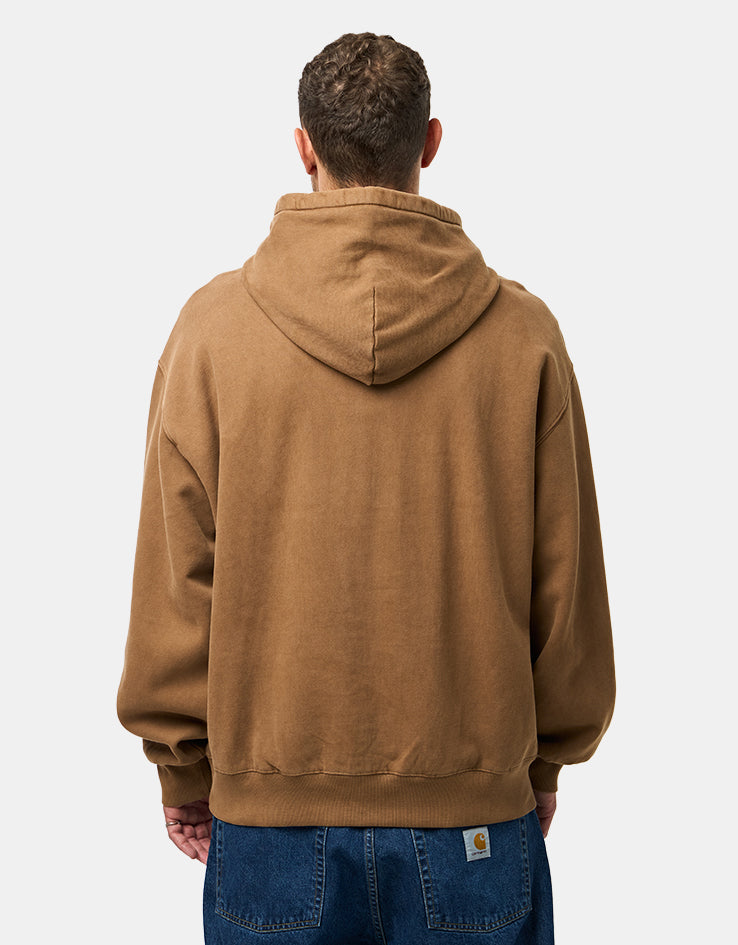 Carhartt WIP Hooded Vista Sweat - WIP H Brown (Garment Dyed)