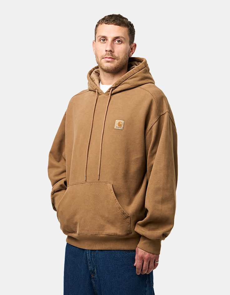 Carhartt WIP Hooded Vista Sweat - WIP H Brown (Garment Dyed)