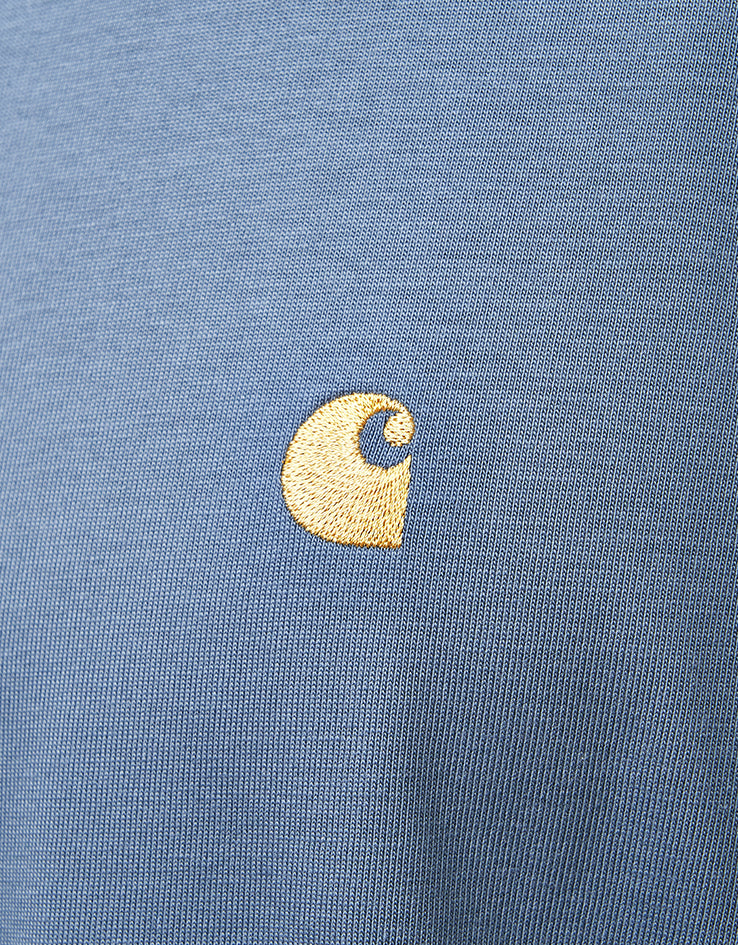 Carhartt WIP S/S Chase T-Shirt - Icesheet/Gold
