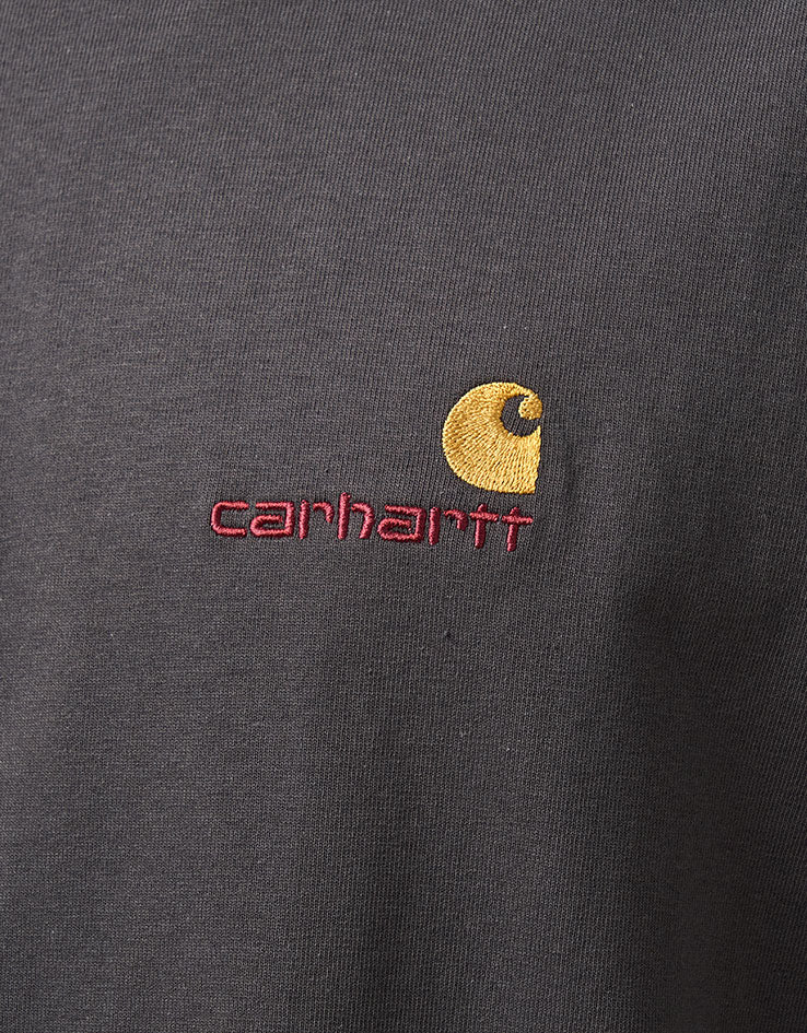 Carhartt WIP S/S American Script T-Shirt - Graphite